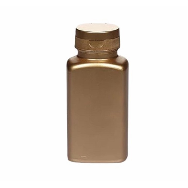 Square Plastic HDPE Bottle For Capsules